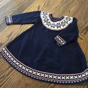 Snowflake sweater dress